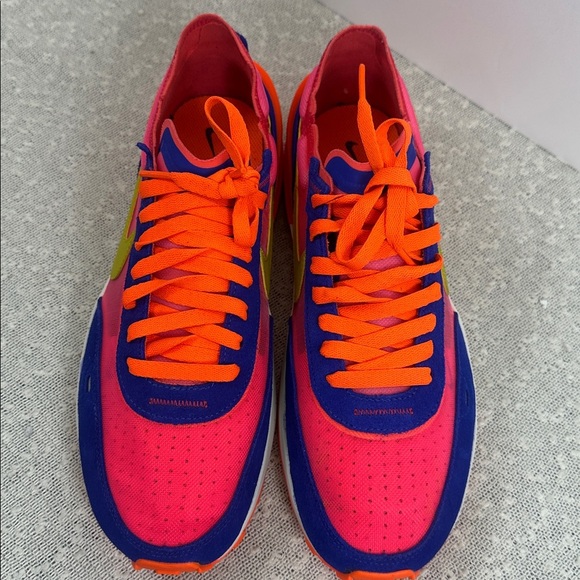 NIKE Waffle One Racer Blue Hyper Pink Women’s 10 Shoes Sneakers - Picture 4 of 11